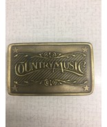 Vintage 1970s Country Music Solid Brass Belt Buckle Stars Indiana Metal ... - $31.89 CAD