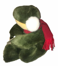  1998 WISHPETS WISH PETS Mr Ribet Christmas Frog Plush Soft Stuffed Animal - $10.40