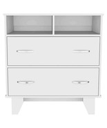 Double Drawer Dresser Arabi, Bedroom, White - $292.99