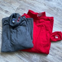 NCAA OSU Vtg Buckeyes Ohio State Russell Athletic Starter Turtle Neck L XL Lot - £19.58 GBP