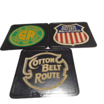 VINTAGE PATCHES ON CARDS COTTON BELT ROUTE UNION PACIFIC RAILROAD THE SO... - $25.43