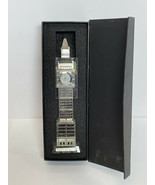 Fine Quality Crystal Look Big Ben Model Clock With Silver Color Finish  - £33.47 GBP