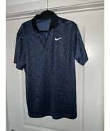 Nike Dri Fit Victory All Over Print Golf Polo Shirt Blue - $59.99