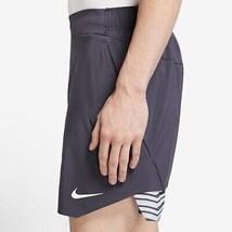 Nike Court DV0704-015 Dri-FIT Slam Tennis Shorts Grey ( L ) - $2,054.48 MXN