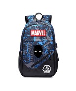 MARVEL USB Charging backpack teenager Luminous bookbag Large capacity wa... - £38.55 GBP