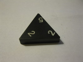 1985 Tri-ominoes Board Game Piece: Triangle # 2-2-5 - $1.00
