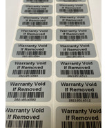 1000 Warranty Void BARCODE Hologram Security Label Stickers Tamper Evide... - $54.45