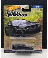 Hot Wheels Premium Fast &amp; Furious 5/5 Dodge Charger SRT Hellcat Widebody - $583.63 MXN