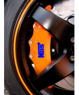 NOS brake caliper stickers 6pcs, blue - $17.99
