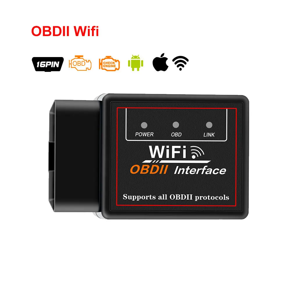 ELM327 V1.5 with PIC18F25K80 chip obd code reader ELM 327 wifi OBD2 Diagnostic T - $69.02