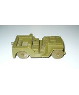 Vintage MPC Army Battlefront Playset Command Jeep Olive Green- Marx Timmee - £8.83 GBP