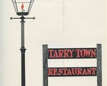 Tarry Town Restaurant Menu 1950&#39;s Tarrytown New York  - $37.62