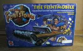 Mattel 1993 Vintage Flinstones Movie Flintmobile Car Vehicle fits 5&quot; figures - £30.36 GBP