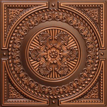 Dundee Deco Rustic Damask Antique Copper Glue Up or Lay in, PVC 3D Decorative Ce - £15.62 GBP+