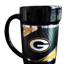 NFL GREEN BAY PACKERS Logo Coffee Mug Cup - Green and Black - £7.77 GBP