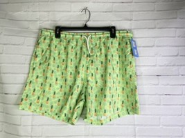 Bermies Mens Classic Swim Shorts Trunks Lined Pineapple All Over Print S... - $39.99