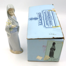 LLADRO Nina Calas Girl with Flowers #4650 9&quot; Figurine Vintage &amp; Retired w/ Box - £19.34 GBP