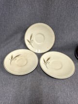 lot of 3 - Royal Joci Salem Saucer Wheat 23K Gold Hand Decorated 6 3/8” ... - £9.00 GBP