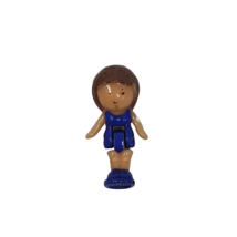 Vintage 1993 Bluebird Polly Pocket Figure Merry Go Round Pals Lulu Brown Hair - £18.67 GBP
