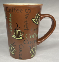 Mulberry Home Collection Coffee Mug Coffee/Coco Brown 16oz 4.75&quot; Tall - £5.08 GBP