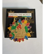 Atlanta Olympic Pin Uniting The World Children People World Globe 90s Vi... - $264.62 MXN