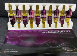 1 Box Nano Collagen Forte And Vitamin C Original FREE SHIPPING DHL TO USA - £104.22 GBP