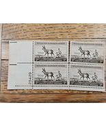 US Stamp Wildlife Conservation Pronghorn Antelope 3c Block of 4 - $35.77 MXN