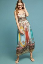 Nwt Anthropologie Virginia Chiffon Maxi Dress 14 - £66.64 GBP