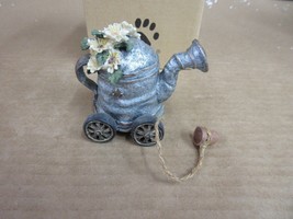 Boyds Bears DAISY FIELDS WATERING CAN 654254 Resin Pull Along Toy Decor  - $26.77