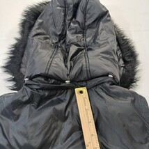 Abercrombie & Fitch Women's Size Medium Black Full Zip Button Hoodie Puffer Vest image 7