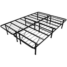 King-size Steel Folding Metal Platform Bed Frame - £195.35 GBP