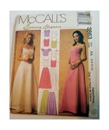 Uncut McCall&#39;s Evening Elegance Sewing Pattern 3863 Size 6-8-10-12 - £9.44 GBP