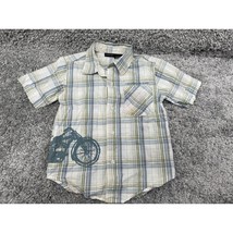 Calvin Klein Jeans Boys Button Up Shirt Multicolor Size 5 Plaid Motorcyc... - $14.17