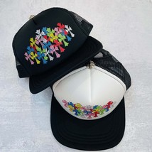 Cross/Hearts CH Hat Off White Cap mm6 Chrome Jewelry Dutch Designer Kith Von Y2K - £29.07 GBP