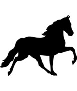 Tennessee Walker Horse Equine Decal Black Silhouette Profile Sticker on ... - £3.14 GBP