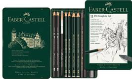 Faber-Castell PITT Graphite 11-Piece Small Tin Introductory Professional Quality - £29.25 GBP+