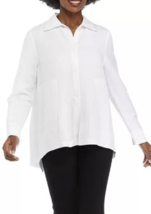 NEW ANNE KLEIN  WHITE LINEN CAREER  BLOUSE TUNIC SIZE XL $119 - £75.37 GBP