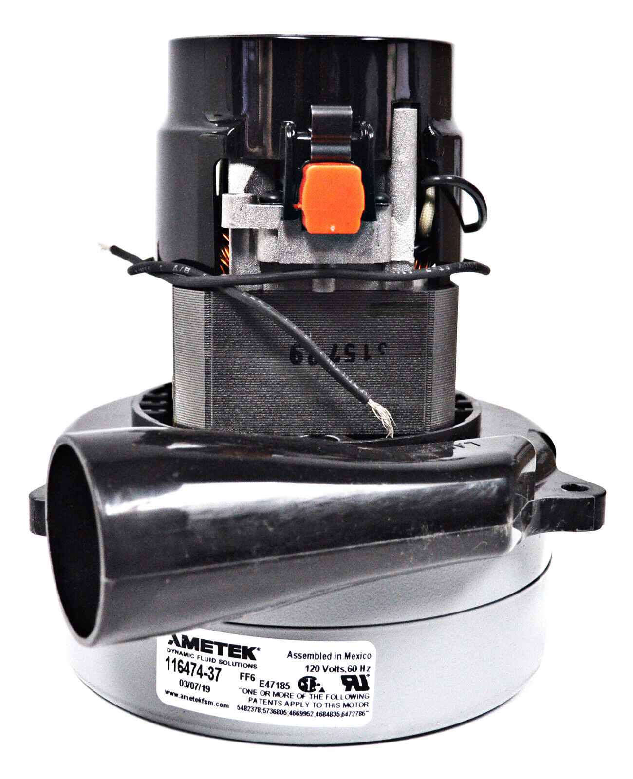 Ametek Lamb 5.7 Inch 120 Volt 2 Stage b/B Tangential Bypass Vacuum Motor - $388.46