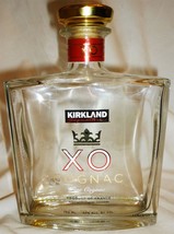 KIRKLAND SIGNATURE XO COGNAC EMPTY COLLECTIBLE BOTTLE FRANCE 750 ML - $4.00