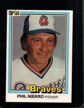 1981 Donruss #328 Phil Niekro Exmt Braves Hof *X95025 - £2.13 GBP