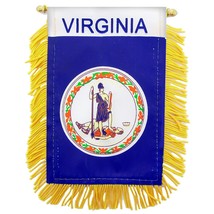 Virginia State Flag Mini Banner 3&quot; x 5&quot; - £20.71 GBP