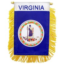 Virginia State Flag Mini Banner 3&quot; x 5&quot; - £19.72 GBP