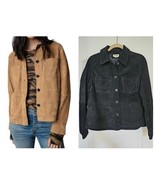 Zadig &amp; Voltaire Toi Daim Suede Shirt Jacket Top In Black $698 Sz M,  NWT! - $554.35 CAD
