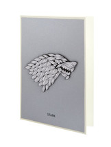 Game of Thrones: House Stark 3-D Sigil Stark Greeting Card NEW SEALED - £9.25 GBP
