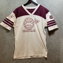 VTG Lincoln Arkansas Basketball Championship Shirt 1985 1980s Bantam Large USA - £14.11 GBP