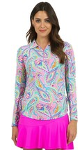 Nwt Ladies Ibkul Demi Candy Pink Long Sleeve Polo Golf Shirt - S M L Xl &amp; Xxl - £58.84 GBP