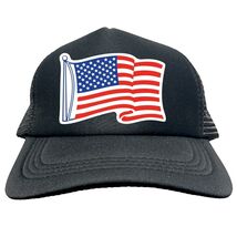 AMERICAN FLAG FUNNY Trucker Hat Cap Foam Mesh Baseball HF0262 - €16,96 EUR