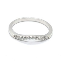 0.11 Karat 14K Vergoldet Rund Diamant Ehering Kontur Schutz Ring - £86.50 GBP