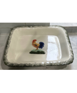 Vintage Alco Ind. Large Ovenware Serving Dish Rooster/Chicken/Farmhouse/... - $628.24 MXN