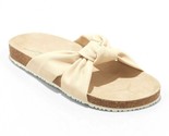 Universal Thread Womens Junie Cream Vegan Faux Leather Knotted Slide San... - $10.01